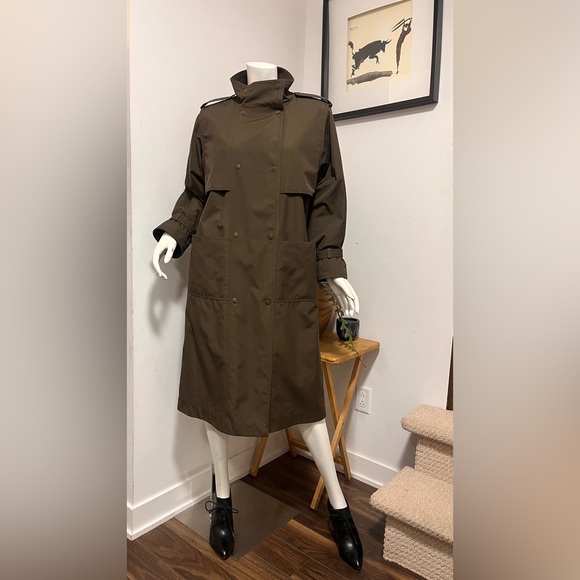 Vintage LADEA Wool Lined Trench Coat - Picture 1 of 14